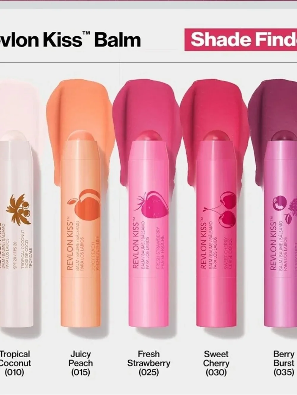 Revlon Kiss Balm Stick - Cherry Splash Pink Sun Protection Lip Balm Spf 20